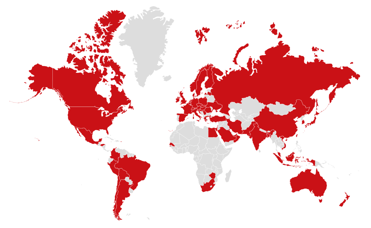 A Worldwide Wolfpack Map