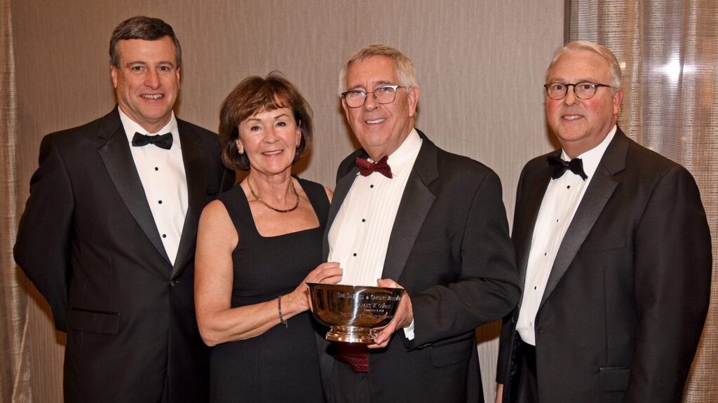 Jim and Kathrine Owens with Trent Ragland and Chancellor Woodson