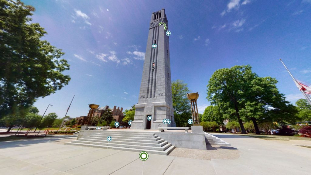 A 3-D view of the Memorial Belltower