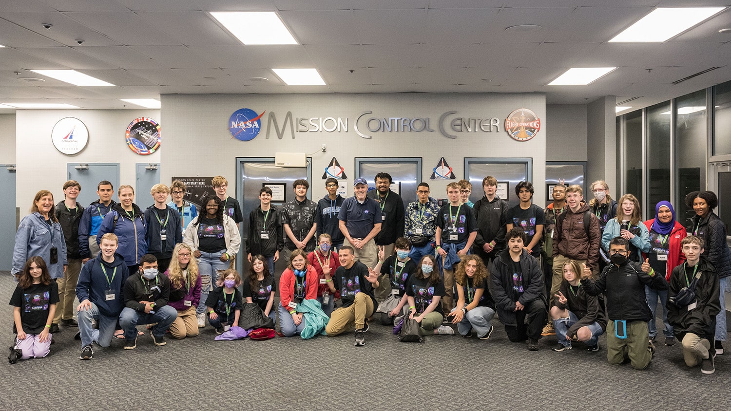 The Catalyst group at NASA's Mission Control Center. Photo courtesy of NASA.