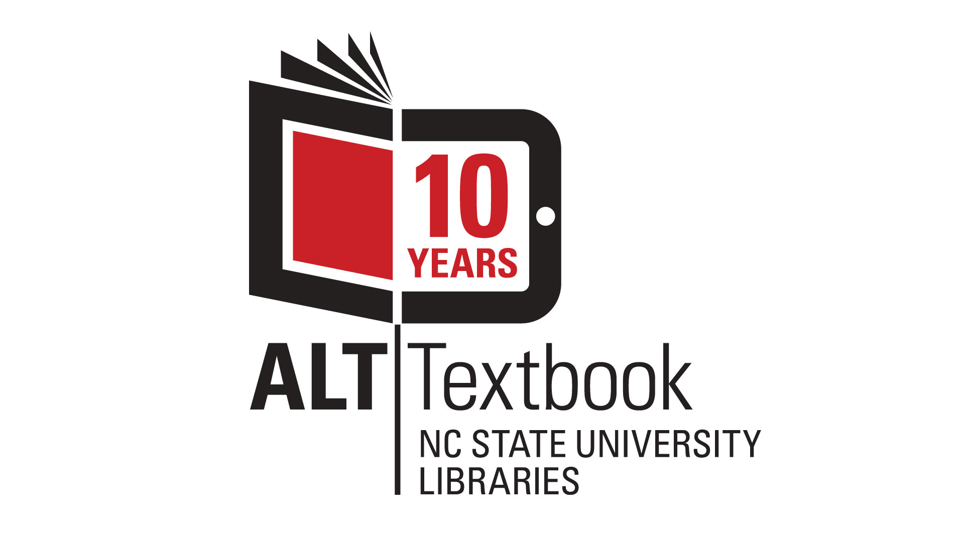 libraries alt textbook 10 years logo
