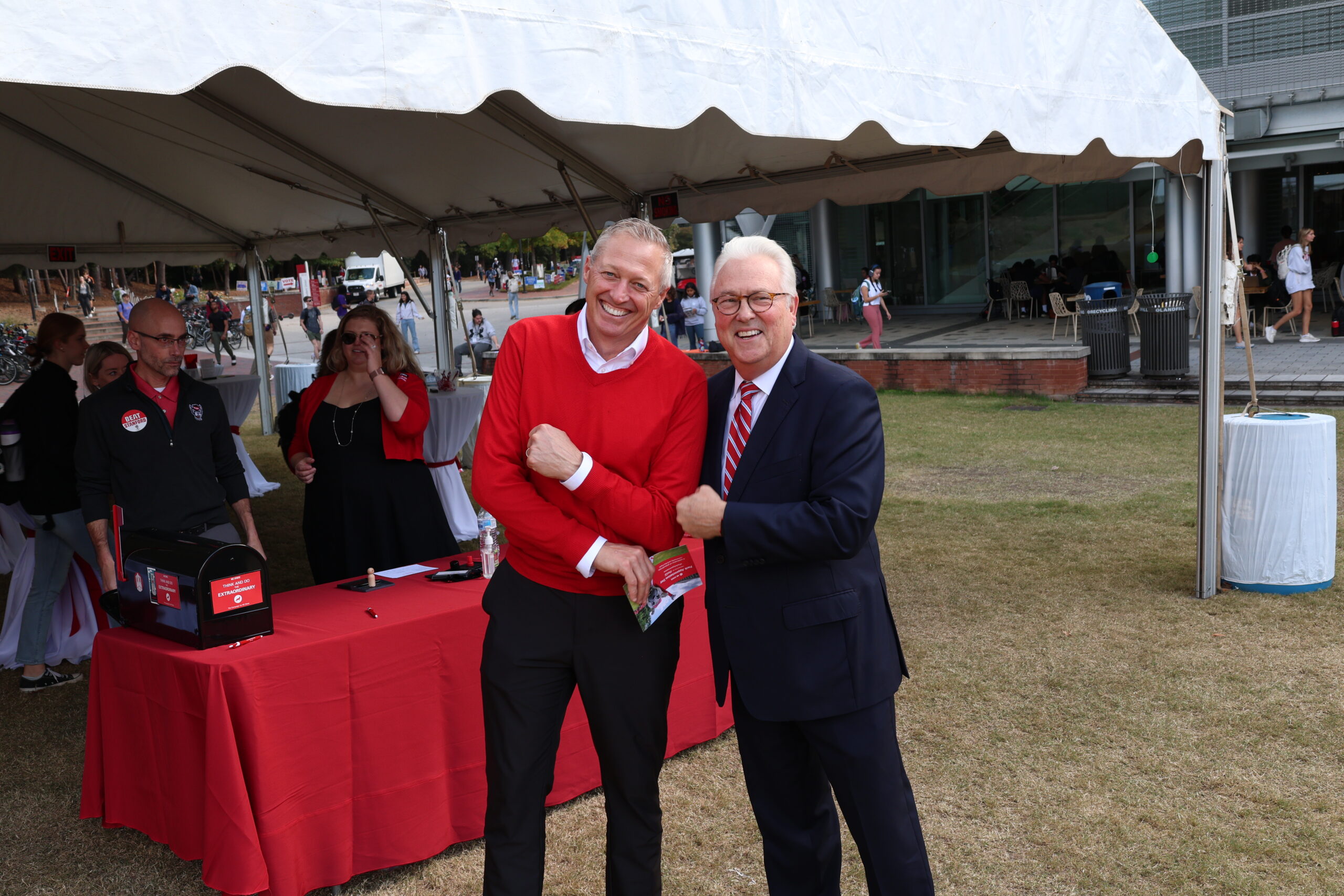 Brian Sischo and Chancellor Woodson.